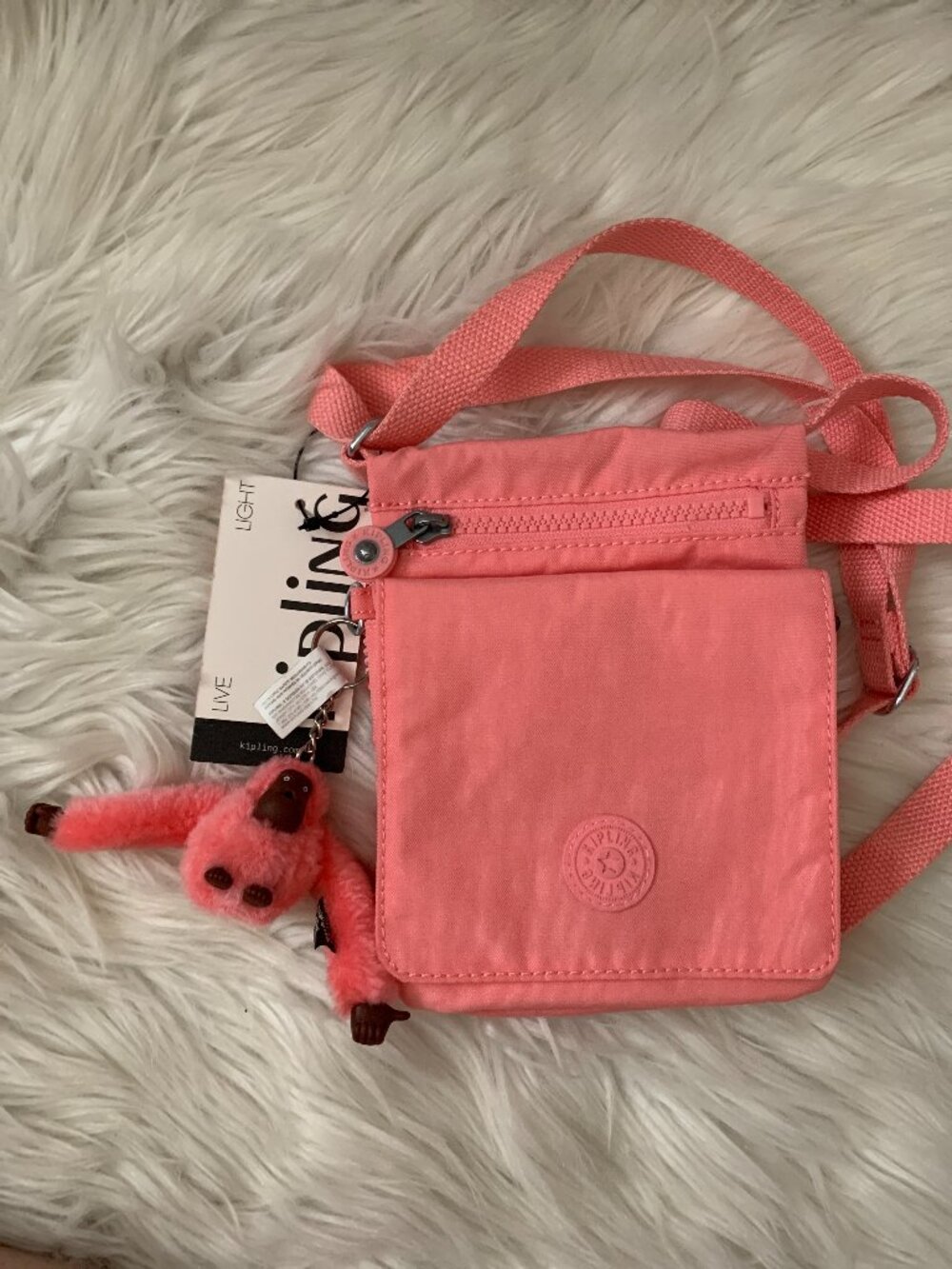 KIPLING Eldorado Small Crossbody Bag in Enjoyable Blush Pink